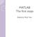 MATLAB The first steps. Edited by Péter Vass