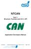 NTCAN Part 1: Structure, Function and C/C++ API Application Developers Manual
