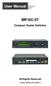 User Manual MP-SC-5T. Compact Scaler Switcher. All Rights Reserved. Version: MP-SC-5T_2016V1.0