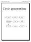 COMP 520 Fall 2013 Code generation (1) Code generation