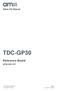 Demo Kit Manual. DN[Document ID] TDC-GP30. Reference Board GP30-DEV-KIT. ams Demo Kit Manual Page 1