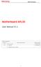 Motherboard APL35. User Manual V1.1. APL35 User Manual