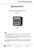 Operating manual. Multichannel Process Display LCD. U/I Input CIT 600