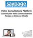 Video Consultations Platform Customisable Video Communications Portals on Web and Mobile