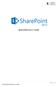 Quick Reference Guide SharePoint Quick Reference Guide