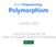 C++ Programming: Polymorphism