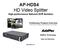AP-HDS4 HD Video Splitter High-performance Network DVR Solution