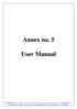 Annex no. 5. User Manual