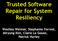 Trusted Software Repair for System Resiliency. Westley Weimer, Stephanie Forrest, Miryung Kim, Claire Le Goues, Patrick Hurley
