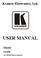 Kramer Electronics, Ltd. USER MANUAL. Model: VS-42H. 4x2 HDMI Matrix Switcher