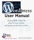 ordpress User Manual