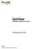 OptiView. Integrated Network Analyzer. Getting Started Guide