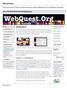 Web Questing. Go to the Web Quest site (webquest.org)