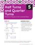 Half Turns and Quarter Turns Rotations of Figures on the Coordinate Plane
