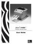 Zebra GK888t. Desktop Thermal Printer. User Guide