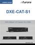 USERS GUIDE DXE-CAT-S1. HDMI HDBaseT CAT Extender 70m (230ft) Manual Number: