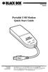 Portable USB Modem Quick Start Guide