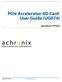 PCIe Accelerator-6D Card User Guide (UG074) Speedster FPGAs
