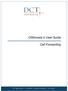 OSSmosis 5 User Guide. Call Forwarding. DCT Telecom Group, Inc