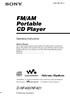 FM/AM Portable CD Player