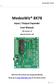 MedeaWiz 8X78. Input / Output Expander User Manual. FW version 1.0. Manual version Note that this manual may change periodically
