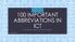 100 IMPORTANT ABBREVIATIONS IN. ICT Information & Communication Technology.