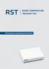 RST ROOM TEMPERATURE TRANSMITTER. Mounting and operating instructions