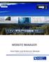 WEBSITE MANAGER. User Guide and Reference Manual. (For Coldwell Banker Commercial Professionals)