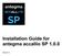 Installation Guide for antegma accallio SP Version 1.0