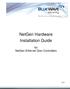 NetGen Hardware Installation Guide. for NetGen Ethernet Door Controllers