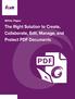 Table of Contents. Table of Contents The Need for an Alternative PDF Solution The Business Case for Foxit PhantomPDF...