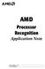 AMD. Processor Recognition. Application Note