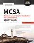 MCSA Windows Server 2012 R2. Installation and Configuration Study Guide
