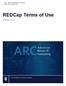 UBC - Advanced Research Computing Version 0.9 REDCap Terms of Use