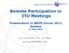 Remote Participation in ITU Meetings