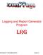 Logging and Report Generator Program LRG. MS-Windows NT4.0, 2000 and XP Pro Version 7.0