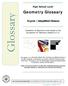 Glossary. Geometry Glossary. High School Level. English Simplified Chinese