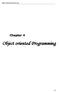 Object oriented Programming