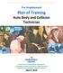 Pre-Employment Plan of Training Auto Body and Collision Technician