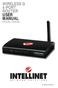 wireless g 4-Port router user manual