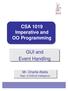 CSA 1019 Imperative and OO Programming