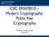 CSC 5930/9010 Modern Cryptography: Public Key Cryptography