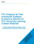 PTC Employs Its Own Arbortext Software to Improve Delivery of PTC University Learning Content Materials