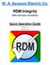 W. A. Benjamin Electric Co. RDM Integrity. Quick Operation Guide. RDM Conformance Test Software. Revision September 2015