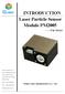 INTRODUCTION Laser Particle Sensor Module PM2005