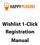 Wishlist 1-Click Registration Manual
