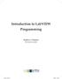 Introduction to LabVIEW Programming