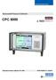 Operating Instructions. Automated Pressure Calibrator CPC 6000
