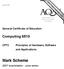 abc Mark Scheme Computing 6510 General Certificate of Education Principles of Hardware, Software and Applications 2007 examination - June series