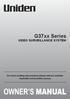 G37xx Series VIDEO SURVEILLANCE SYSTEM